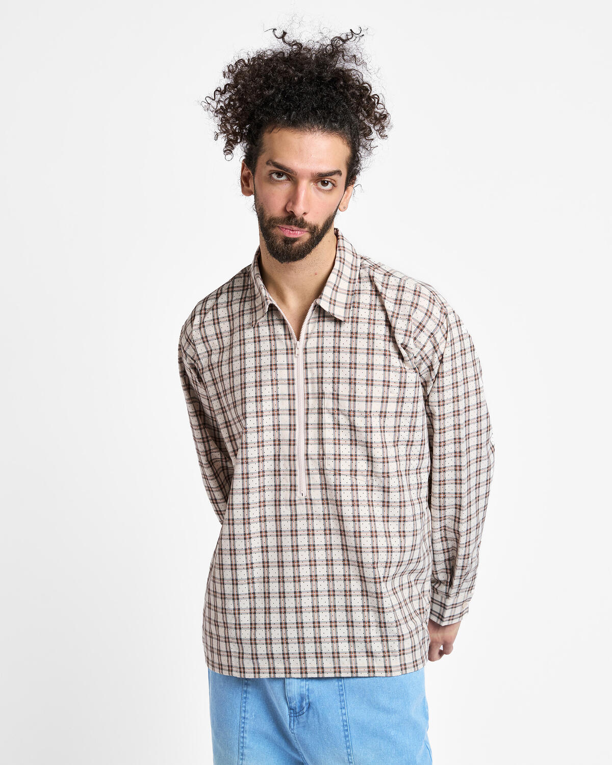 Beams Half Zip Pullover Shirt | 11111316147-20 | AFEW STORE